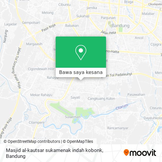 Peta Masjid al-kautsar sukamenak indah kobonk