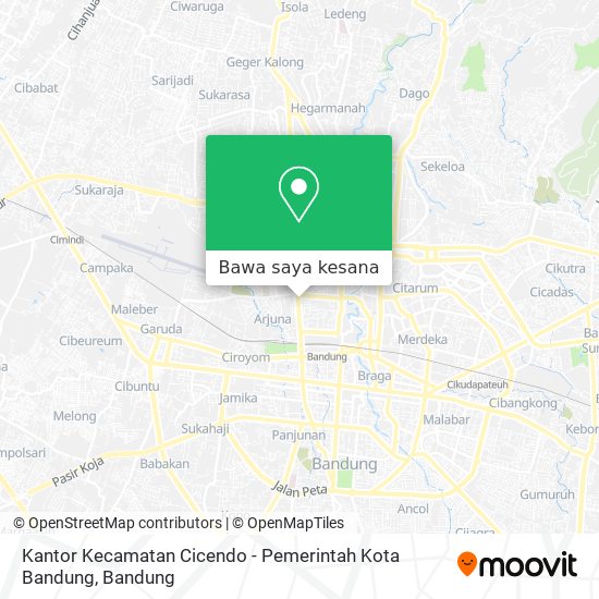 Peta Kantor Kecamatan Cicendo - Pemerintah Kota Bandung