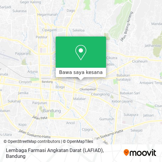 Peta Lembaga Farmasi Angkatan Darat (LAFIAD)
