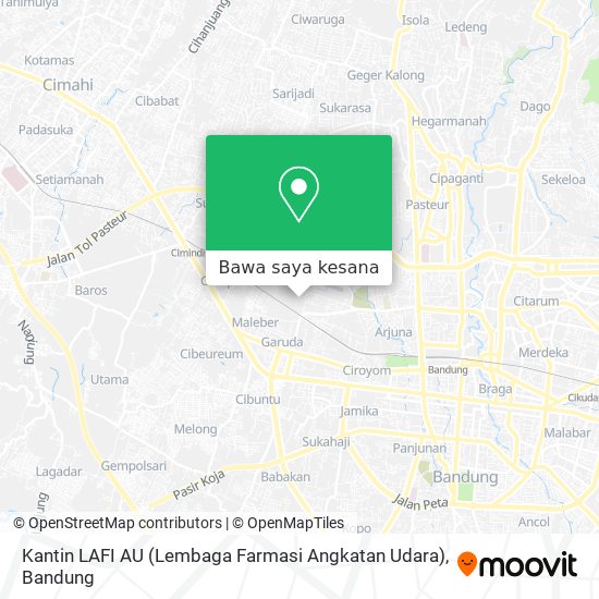 Peta Kantin LAFI AU (Lembaga Farmasi Angkatan Udara)