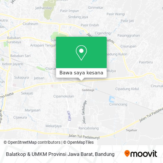 Peta Balatkop & UMKM Provinsi Jawa Barat