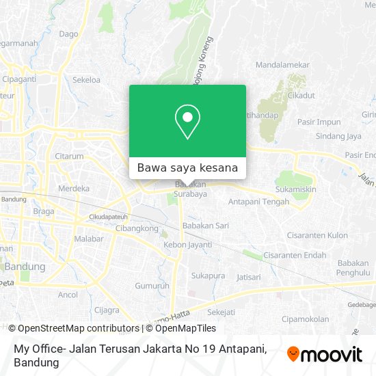 Peta My Office- Jalan Terusan Jakarta No 19 Antapani