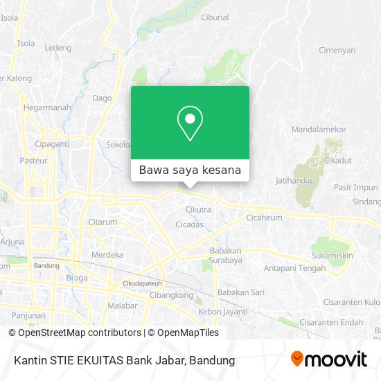 Peta Kantin STIE EKUITAS Bank Jabar