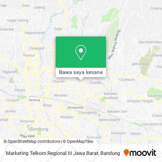 Peta Marketing Telkom Regional III Jawa Barat