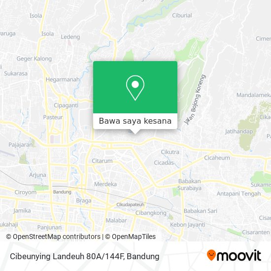 Peta Cibeunying Landeuh 80A/144F
