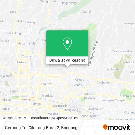 Peta Gerbang Tol Cikarang Barat 2