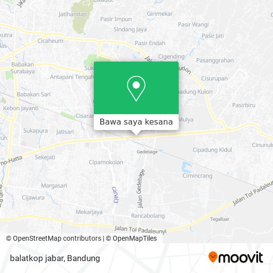 Peta balatkop jabar