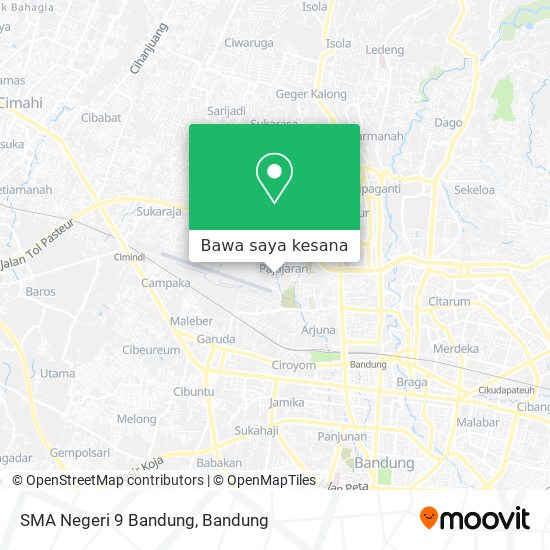 Peta SMA Negeri 9 Bandung