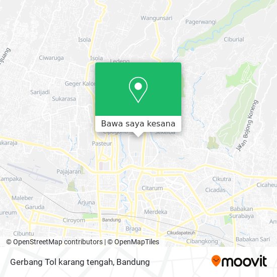 Peta Gerbang Tol karang tengah