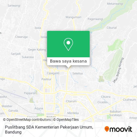 Peta Puslitbang SDA Kementerian Pekerjaan Umum