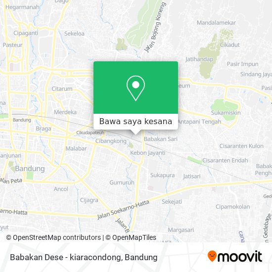 Peta Babakan Dese - kiaracondong