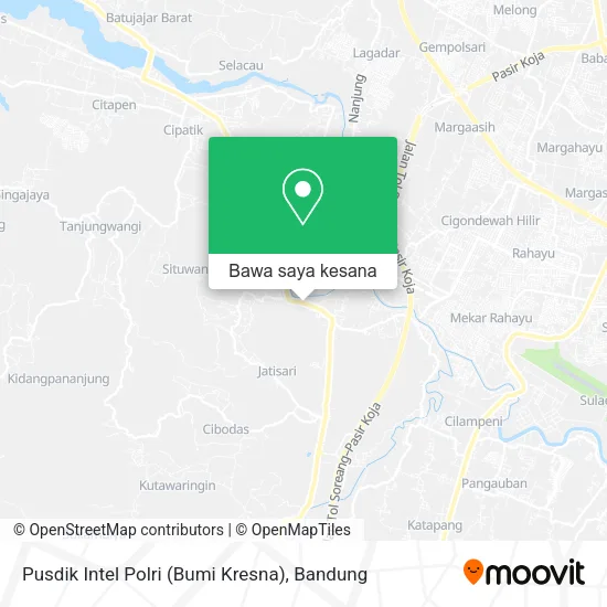 Peta Pusdik Intel Polri (Bumi Kresna)