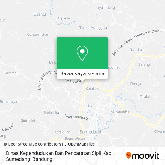 Peta Dinas Kependudukan Dan Pencatatan Sipil Kab. Sumedang