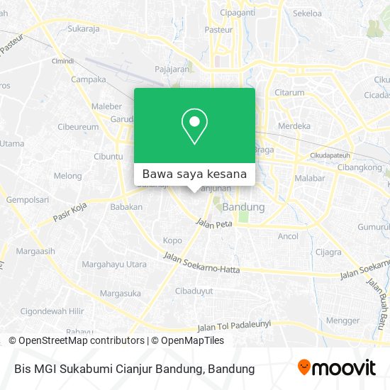 Peta Bis MGI Sukabumi Cianjur Bandung