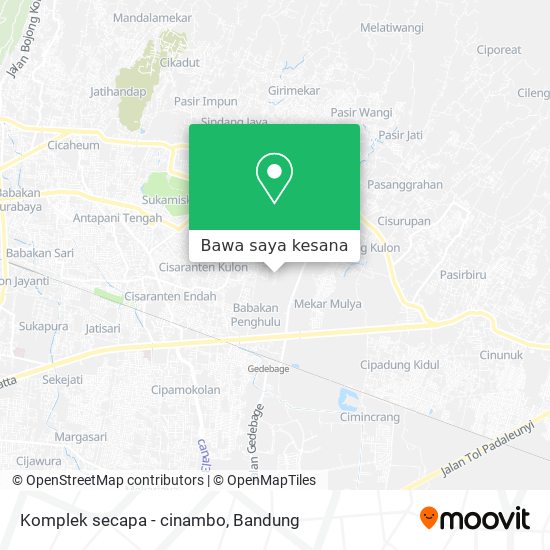 Peta Komplek secapa - cinambo