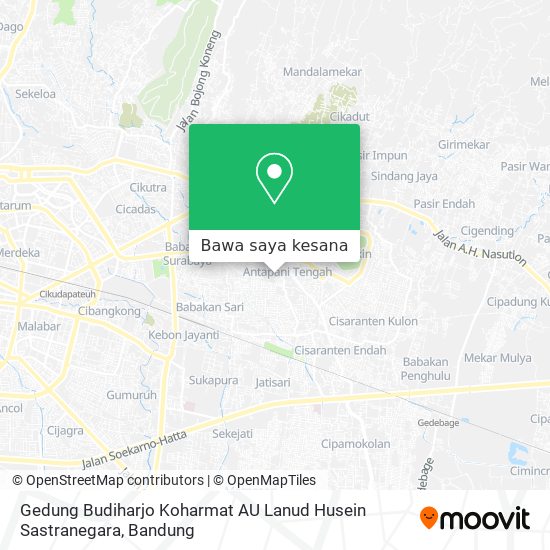 Peta Gedung Budiharjo Koharmat AU Lanud Husein Sastranegara