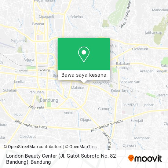 Peta London Beauty Center (Jl. Gatot Subroto No. 82 Bandung)