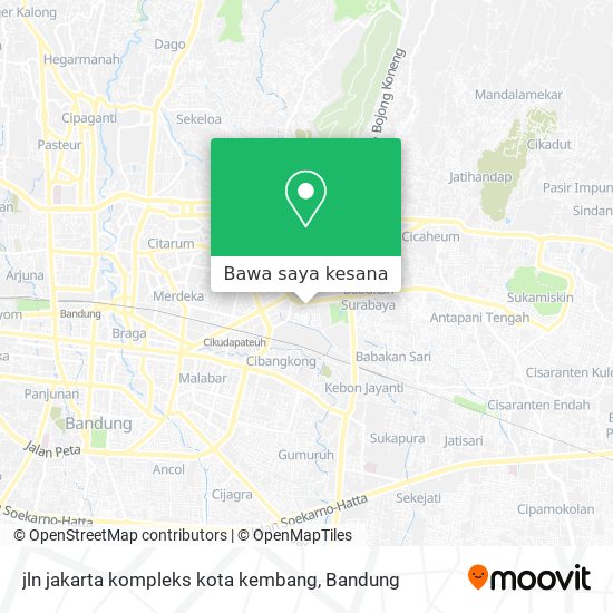 Peta jln jakarta kompleks kota kembang