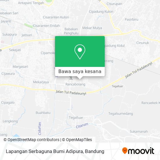 Peta Lapangan Serbaguna Bumi Adipura