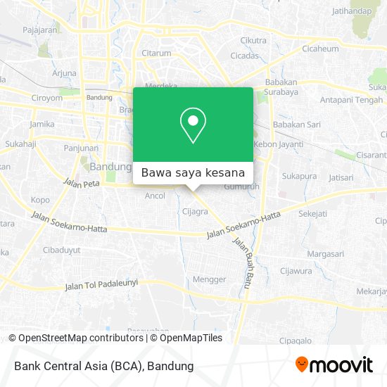 Peta Bank Central Asia (BCA)