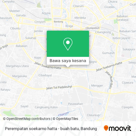 Peta Perempatan soekarno hatta - buah batu