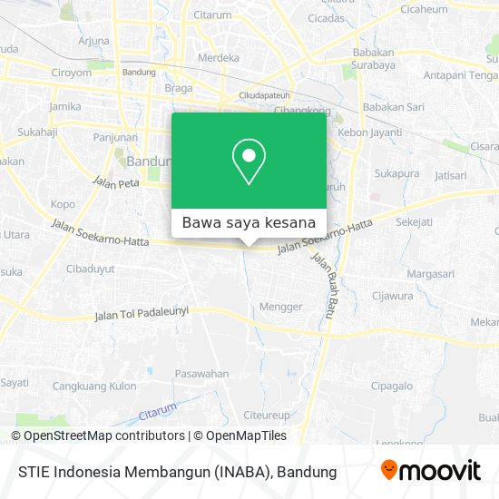 Peta STIE Indonesia Membangun (INABA)