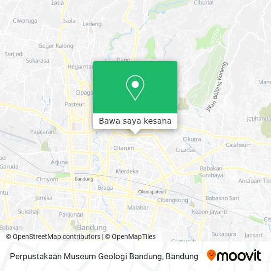 Peta Perpustakaan Museum Geologi Bandung