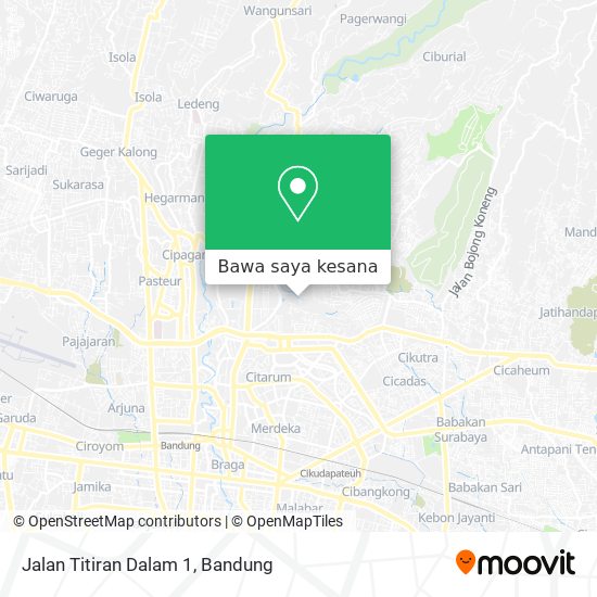 Peta Jalan Titiran Dalam 1