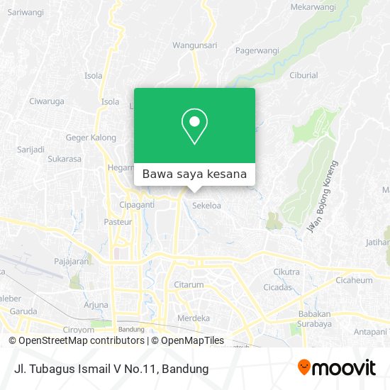 Peta Jl. Tubagus Ismail V No.11