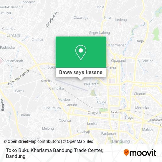 Peta Toko Buku Kharisma Bandung Trade Center