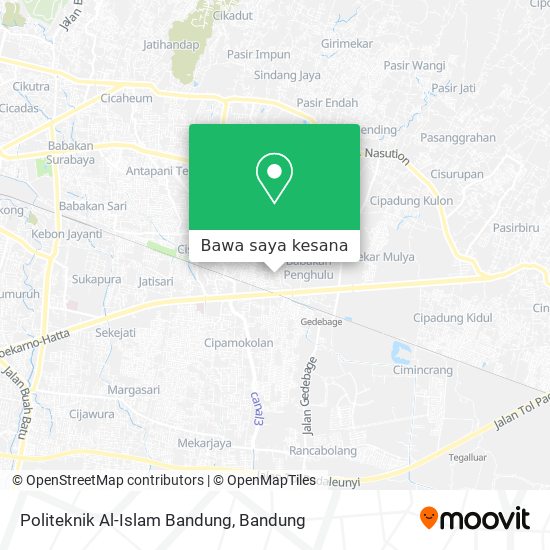 Peta Politeknik Al-Islam Bandung