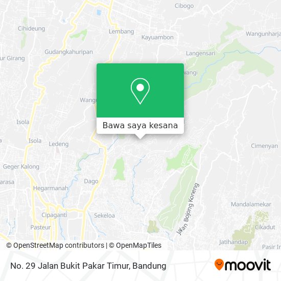 Peta No. 29 Jalan Bukit Pakar Timur