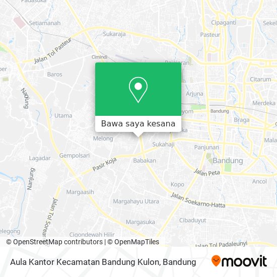 Peta Aula Kantor Kecamatan Bandung Kulon