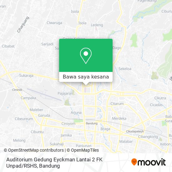 Peta Auditorium Gedung Eyckman Lantai 2 FK Unpad / RSHS