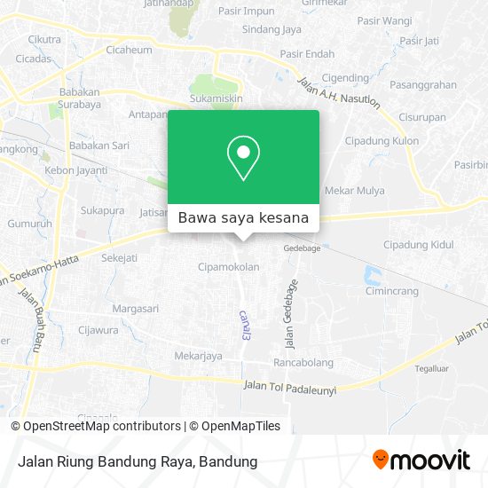 Peta Jalan Riung Bandung Raya