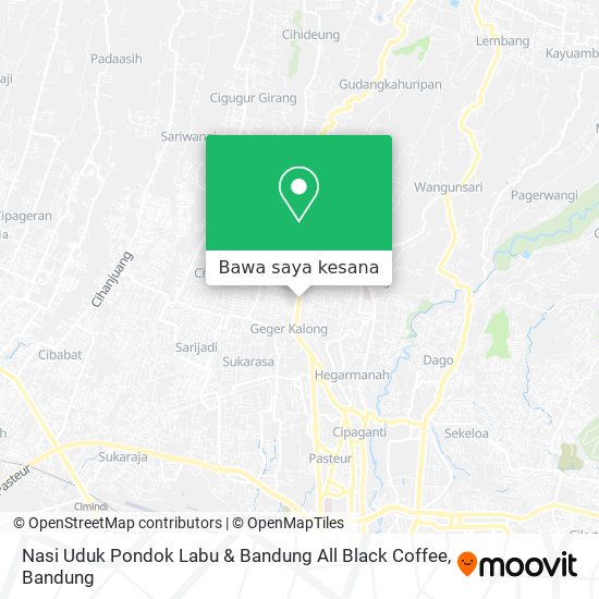 Peta Nasi Uduk Pondok Labu & Bandung All Black Coffee