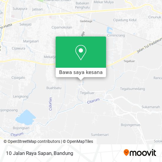 Peta 10 Jalan Raya Sapan