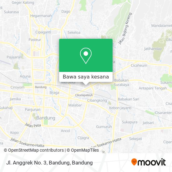 Peta Jl. Anggrek No. 3, Bandung