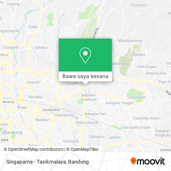 Peta Singaparna - Tasikmalaya