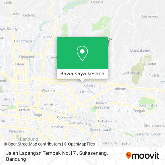 Peta Jalan Lapangan Tembak No.17 , Sukasenang
