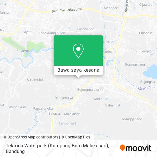 Peta Tektona Waterpark (Kampung Batu Malakasari)