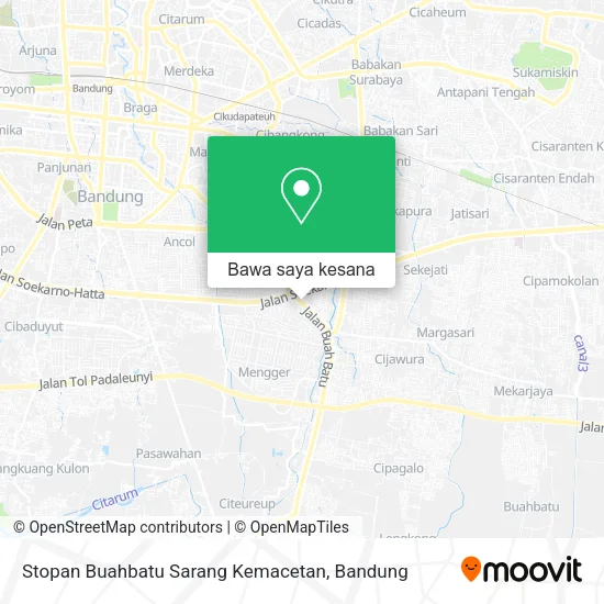 Peta Stopan Buahbatu Sarang Kemacetan