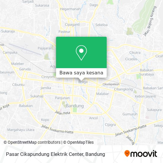 Peta Pasar Cikapundung Elektrik Center