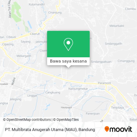 Peta PT. Multibrata Anugerah Utama (MAU)