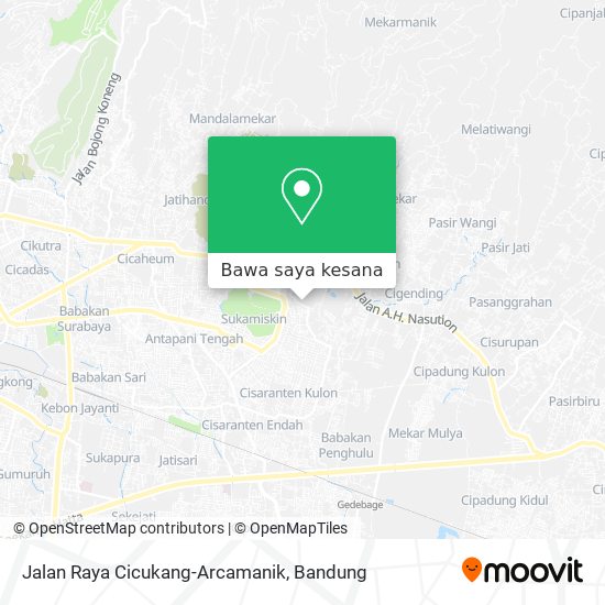 Peta Jalan Raya Cicukang-Arcamanik