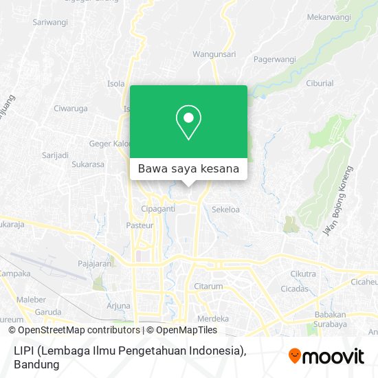 Peta LIPI (Lembaga Ilmu Pengetahuan Indonesia)