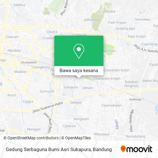 Peta Gedung Serbaguna Bumi Asri Sukapura
