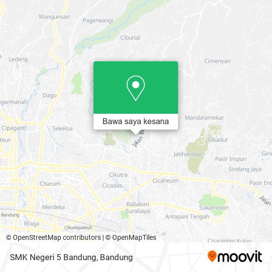 Peta SMK Negeri 5 Bandung