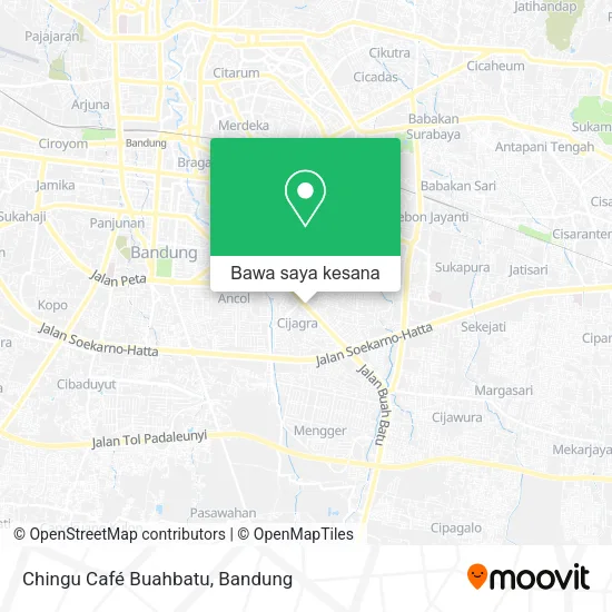 Peta Chingu Café Buahbatu