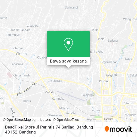 Peta DeadPixel Store Jl Perintis 74 Sarijadi Bandung 40152